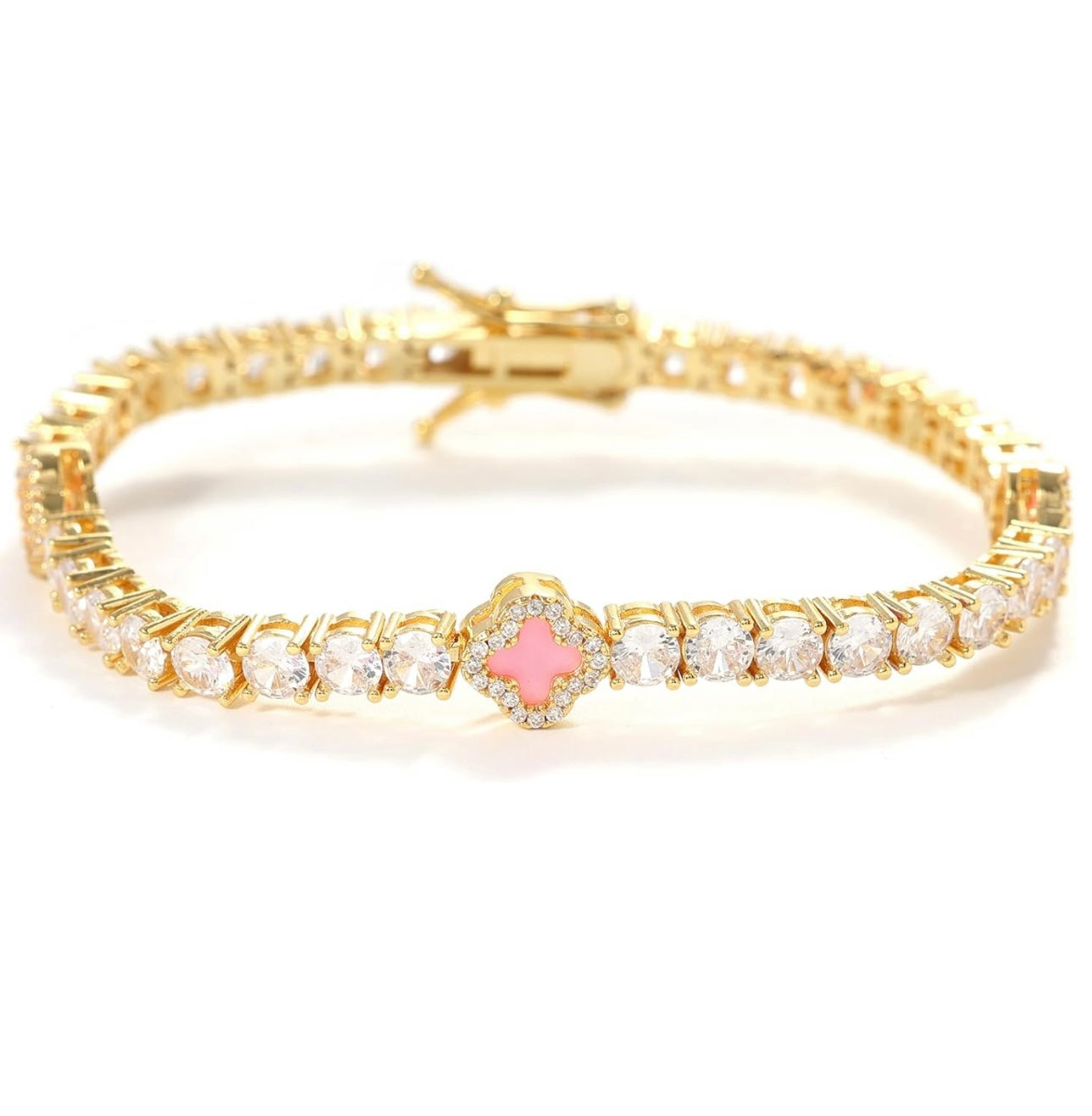BLUSH CLOVER SPARKLE BRACELET