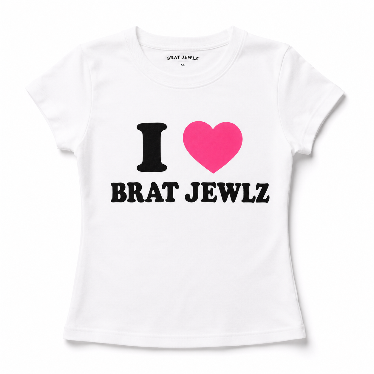 I ❤️ BRAT JEWLZ CROP TEE