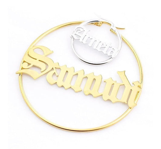 CUSTOM NAME EARRRINGS